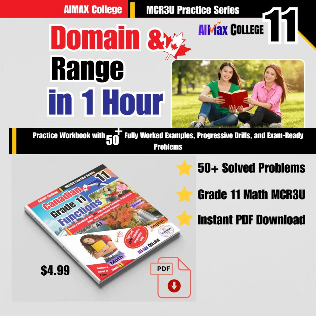 domain & range in 1 hour aimax 1